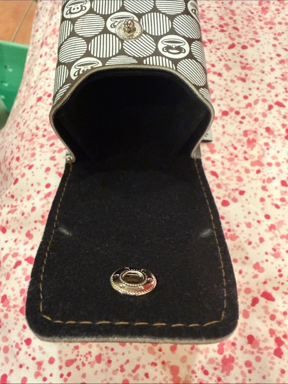 Paul Frank Black and White Monkey Pattern Glasses Pouch